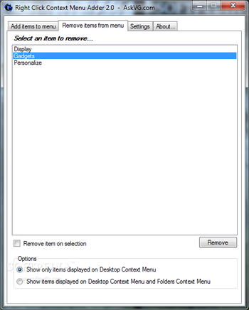 Right Click Context Menu Adder screenshot 2