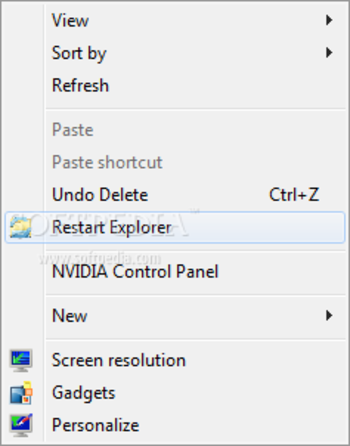 Right-Click Restart Explorer screenshot 2