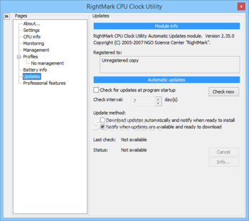 RightMark CPU Clock Utility screenshot 9