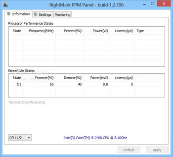 RightMark PPM Panel screenshot