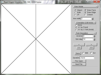 Rigid Origami Simulator screenshot