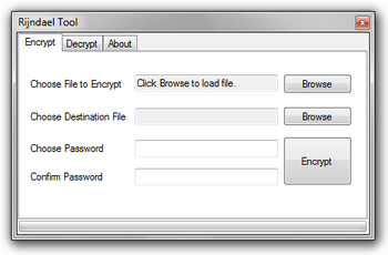 Rijndael File Encryption Decryption Tool screenshot 2
