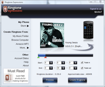 Ringtone Expressions screenshot