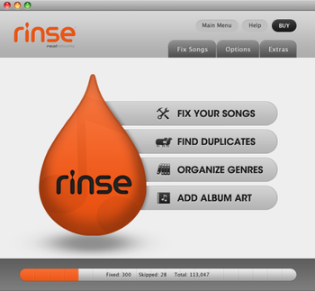 Rinse screenshot