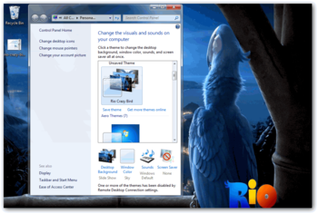 Rio Crazy Bird Theme screenshot