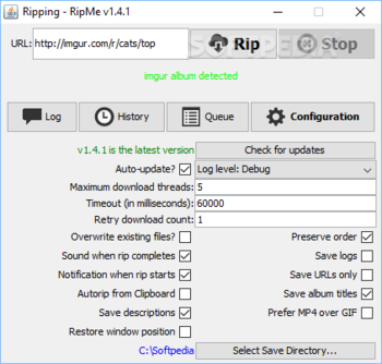 RipMe screenshot