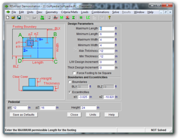 RISAFoot screenshot