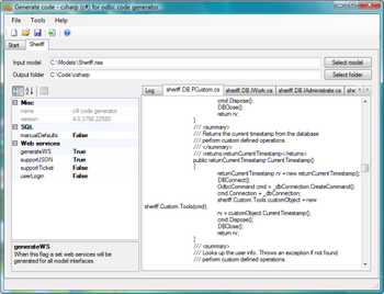 RISE C# Code Generator screenshot