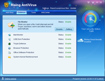 Rising Antivirus Free Edition screenshot 2