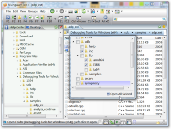 Risingware File Manager screenshot 3