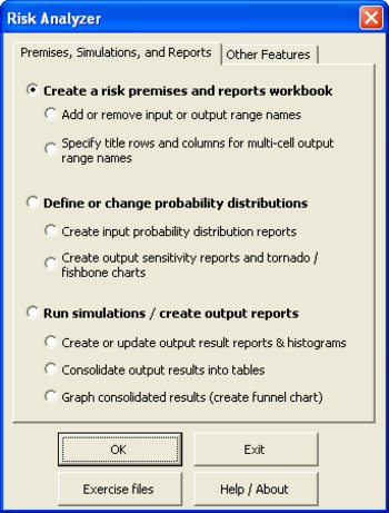 Risk Analyzer for Microsoft Excel screenshot