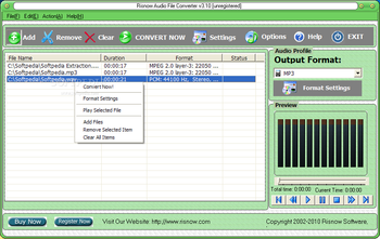 Risnow Audio File Converter screenshot