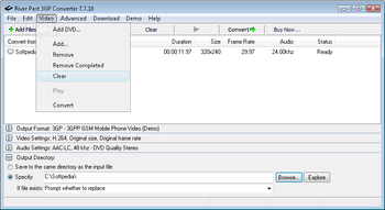 River Past 3GP Converter screenshot 5