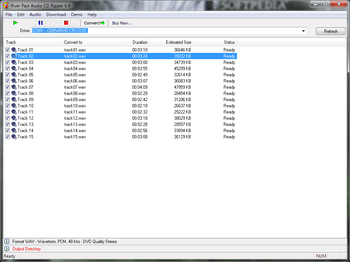 River Past Audio CD Ripper screenshot