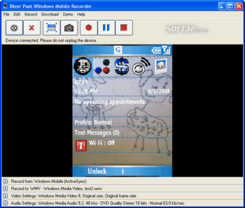 River Past Windows Mobile Recorder screenshot 3