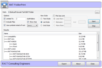 RKT FolderPrint screenshot