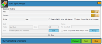 RKT SplitMerge screenshot