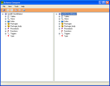 RLA Oracle Schema Compare screenshot
