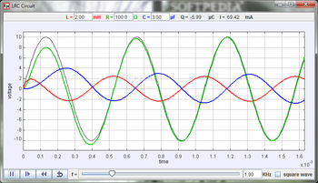 RLC Circuit Model screenshot