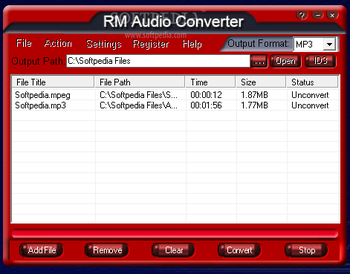 RM Audio Converter screenshot