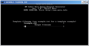 RM Cobol Data Entry Program Generator screenshot