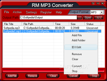 RM MP3 Converter screenshot