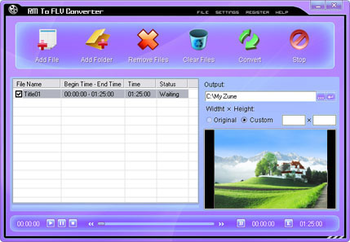 RM To FLV Converter screenshot