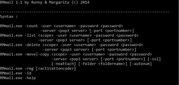 RMmail screenshot