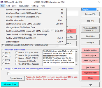 RMPrepUSB screenshot 2