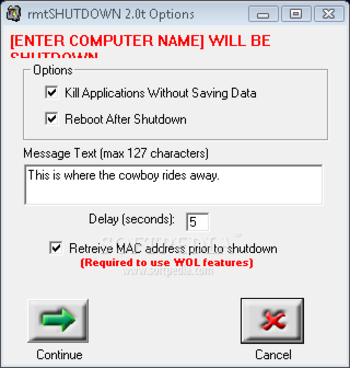 rmtSHUTDOWN screenshot 2