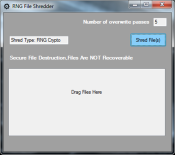 RNG File Shredder screenshot 2