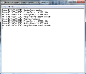 Roadkil's Server Monitor screenshot