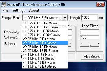 Roadkil's Tone Generator screenshot 2