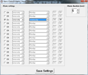 Rob's Clock & Alarm screenshot 3