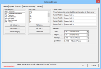 ROBO Bill of Materials screenshot 14