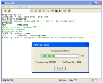 Robo-FTP screenshot