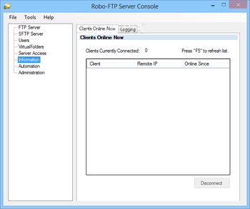 Robo-FTP Server screenshot 10