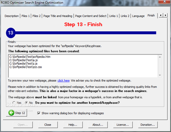 ROBO Optimizer Search Engine Optimization screenshot 9
