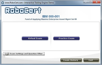 RoboCert E20-822 Practice Testing Engine screenshot