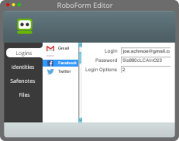 RoboForm screenshot 2