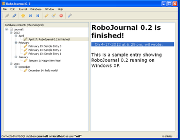 RoboJournal screenshot 3