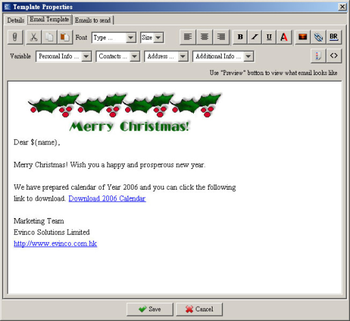 RoboMail Mass Mail Software screenshot