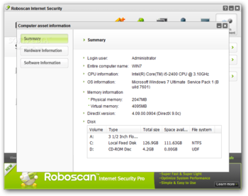 Roboscan Internet Security Free screenshot 7