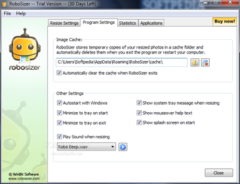 RoboSizer screenshot 3