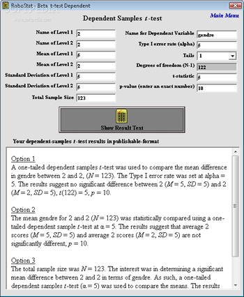 Robostat screenshot 3