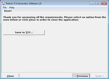 Robots.Txt Generator Software screenshot 2