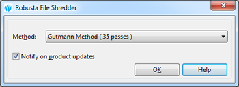 Robusta File Shredder screenshot 2