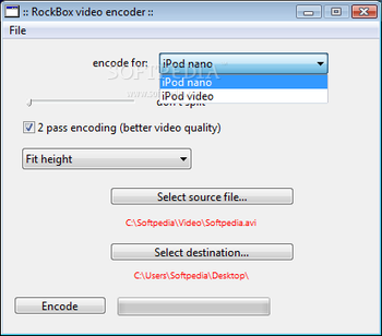 rockBoxVideo Encoder screenshot
