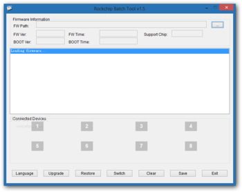 Rockchip Batch Tool screenshot