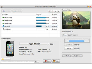 Rocket Video Converter for iPad screenshot